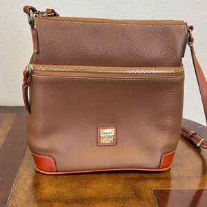 Dooney & Bourke Brown and Tan Leather Shoulder Bag